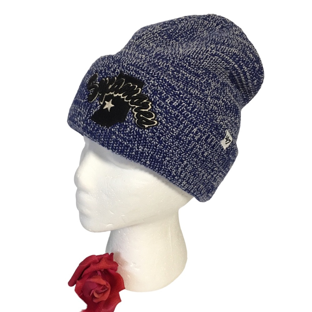 Unisex Sycamores blue & white toboggan knit cuffed beanie sock hat 47 Br…